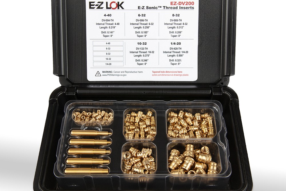 Techsonic Insert Types Ultrasonic Inserts and Heat Staking Kits for Thermoplastics | Plastics ...