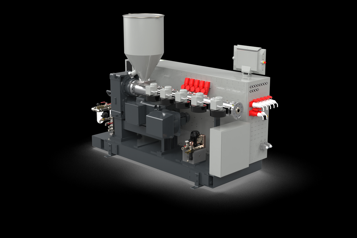 Large Extruder High-Output Extruder Series Now Comes in Smaller Size | Plastics Technology