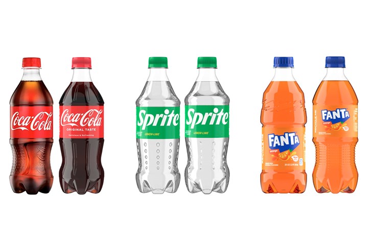 Coca-Cola’s 12-, 16.9- and 20-oz carbonated soft-drink bottles have been lightweighted nearly 12% through new preform and bottle designs.