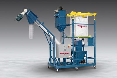 High-Capacity Bulk Bag Discharger Can Be Moved Around  