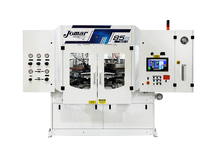 Jomar’s IntelliDrive 85-S GEN II injection-blow machine comes in servohydraulic and brand-new hybrid versions.