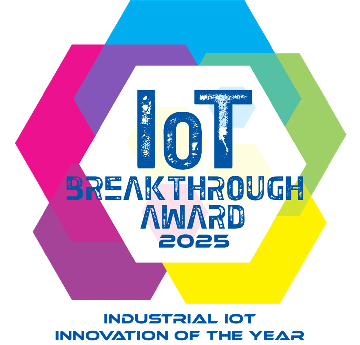 Graphic award emblem for Industrial innovation of the year breakthrough award.