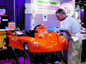 UV cured body on demonstration go-kart