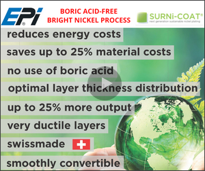New Acid-Free Bright Nickel Process