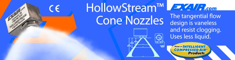 HollowStream液体雾化喷嘴