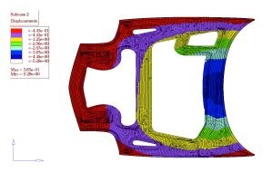 Finite element analysis of carbon fiber corvette hood
