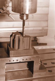 Machining a typical EDM electrode