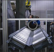 gantry robot and parts conveyor