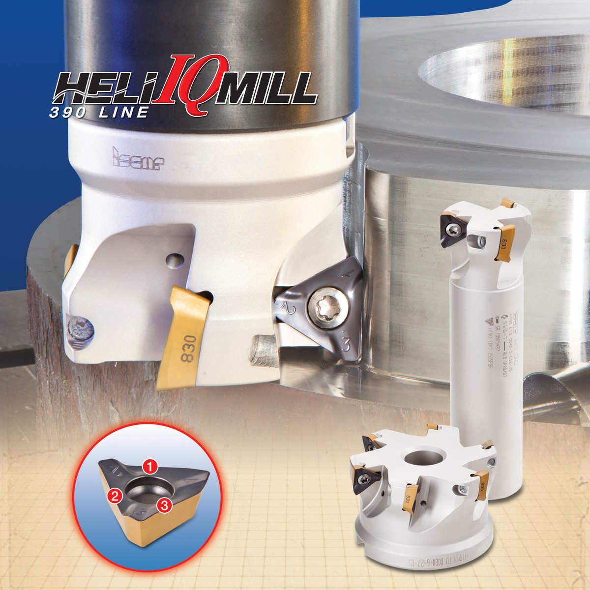 Segmented Line Insert Helical Cutting Edge Insert Line | MoldMaking Technology