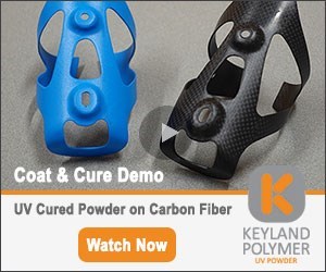 UV Cured Powder Coating on Carbon Fiber Demo