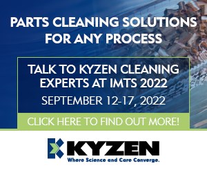 与IMTS 2022的Kyzen清洁专家交谈
