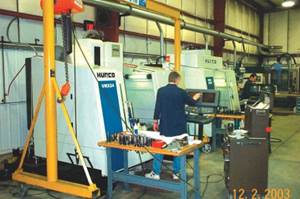 Steel preparation/milling department.