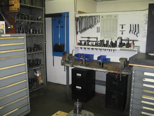 tool setup area