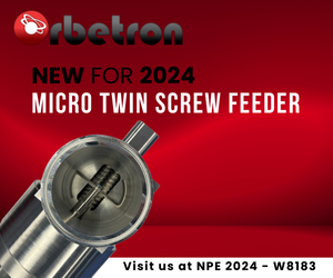 Orbetron new for 2024 micro twin screw feeder