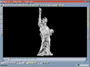 Copy CAD image of Statue of Liberty statuette.