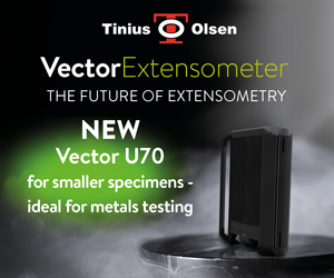 New Tinius Olsen VectorExtensometer testing
