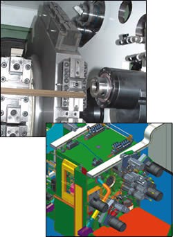 vertical configuration for rotary transfer machine